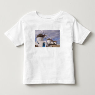 T-shirt Pour Les Tous Petits Les moulins à vent de Mykonos sur les îles grecque