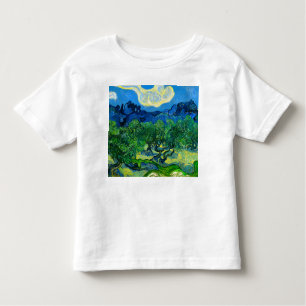 T-shirt Pour Les Tous Petits Les oliviers de Van Gogh dans un paysage montagneu