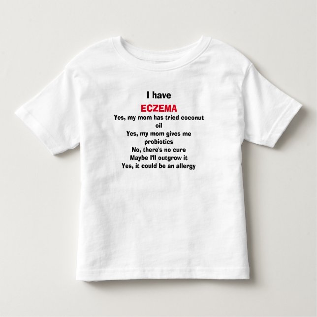 T-shirt Pour Les Tous Petits Les questions brûlantes de l'eczéma, répondues (Devant)
