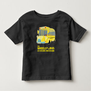 T-shirt Pour Les Tous Petits Les roues sur l'autobus vont en rond