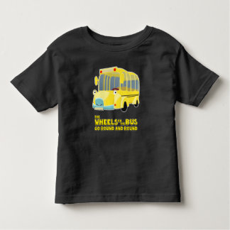 T-shirt Pour Les Tous Petits Les roues sur l'autobus vont en rond