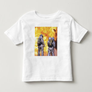 T-shirt Pour Les Tous Petits Les sapeurs-pompiers s'éteignent un incendie
