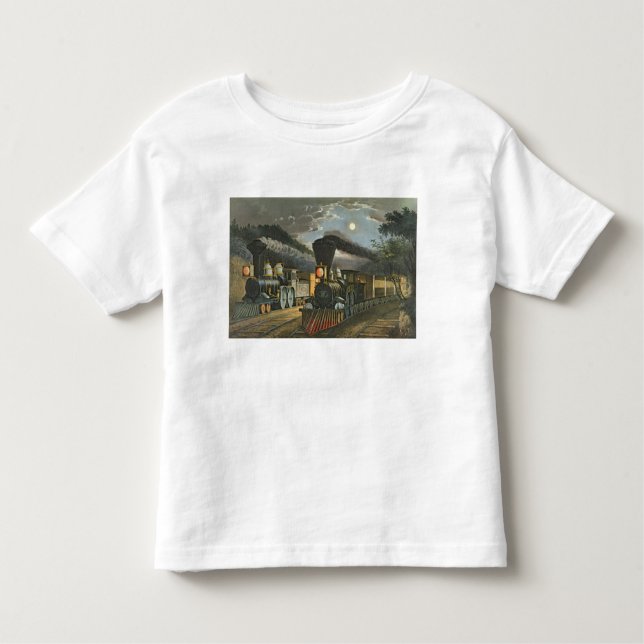 T-shirt Pour Les Tous Petits Les trains rapides de foudre, 1863 (Devant)