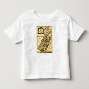 T-shirt Pour Les Tous Petits Les tribus de l'Israël dans la carte de