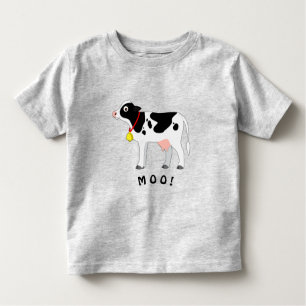 T-shirt Pour Les Tous Petits Les vaches du Holstein vont MOO !