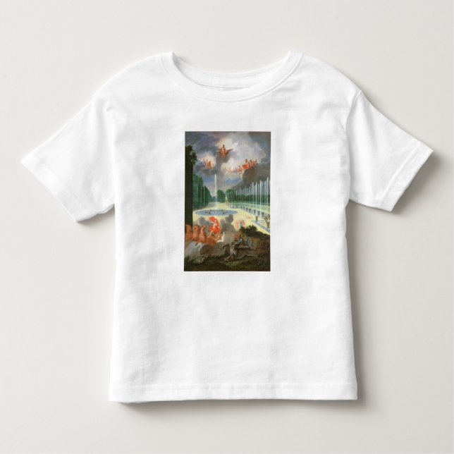 T-shirt Pour Les Tous Petits Les vergers de Versailles. Vue de piscine de (Devant)