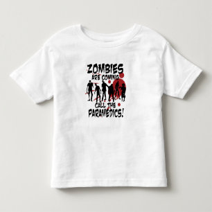 T-shirt Pour Les Tous Petits Les zombis sont prochain appel la chemise d'enfant