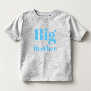 T-shirt Pour Les Tous Petits LETTRE Bleue Lumière Big Brother