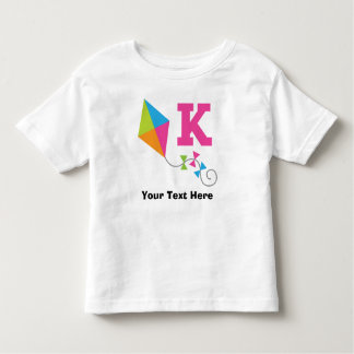 T-shirt Pour Les Tous Petits Lettre d'alphabet de K personnalisée