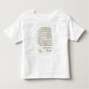 T-shirt Pour Les Tous Petits Lettre de George I à Charles VI