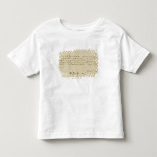 T-shirt Pour Les Tous Petits Lettre de Mozart à un franc-maçon, janvier 1786