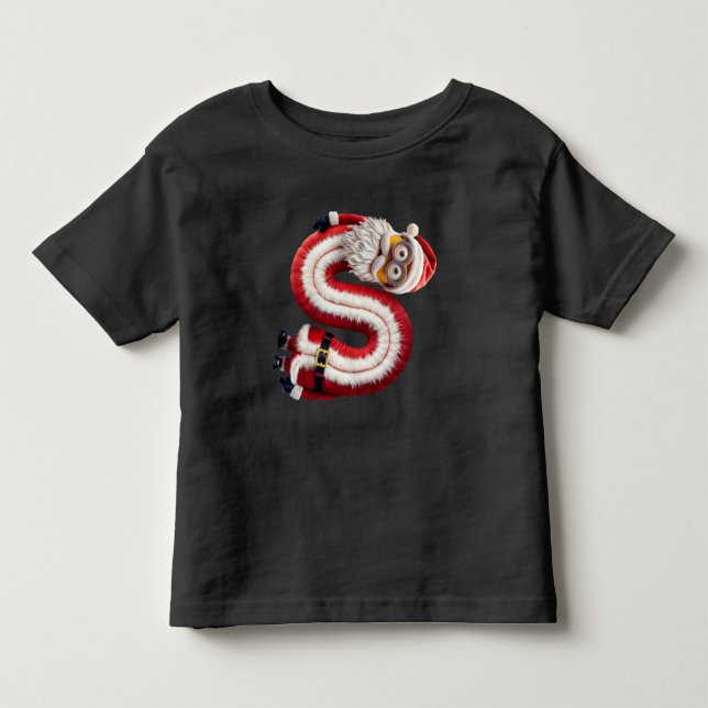 T-shirt Pour Les Tous Petits Lettre père Noël S (Devant)