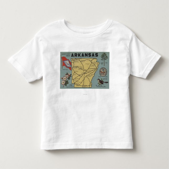 T-shirt Pour Les Tous Petits Lettre ScenesArkansas 2 d'ArkansasLarge (Devant)