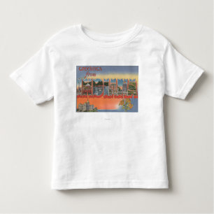 T-shirt Pour Les Tous Petits Lettre ScenesIndiana d'IndianaLarge