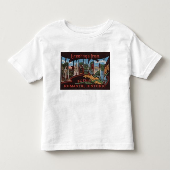 T-shirt Pour Les Tous Petits Lettre ScenesKentucky 2 de KentuckyLarge (Devant)