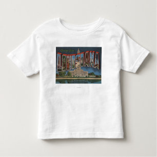 T-shirt Pour Les Tous Petits Lettre ScenesLouisiana de LouisianaLarge