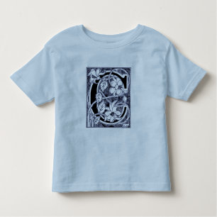 T-shirt Pour Les Tous Petits LETTRE VINE FLEUVE 'C' - Chemise