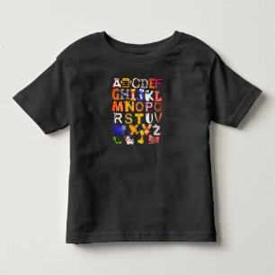 T-shirt Pour Les Tous Petits Lettres animales de A B C