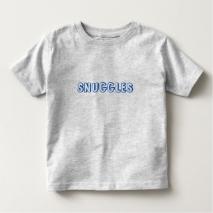 T-shirt Pour Les Tous Petits Lettres bleues "Snuggets"