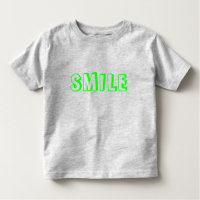 Lettres vert néon "Smile"