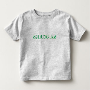 T-shirt Pour Les Tous Petits Lettres vertes "Snuggets"