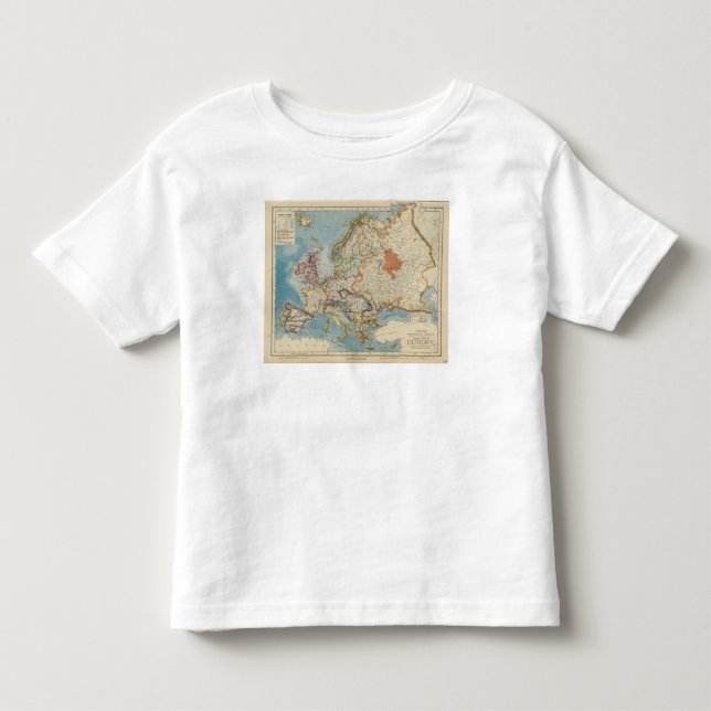 T-shirt Pour Les Tous Petits L'Europe 28 (Devant)