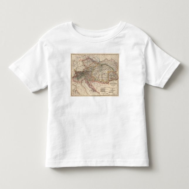 T-shirt Pour Les Tous Petits L'Europe centrale (Devant)