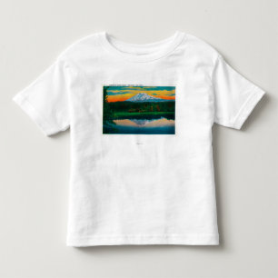 T-shirt Pour Les Tous Petits Lever de soleil sur le bâti Adams du lac trout, W