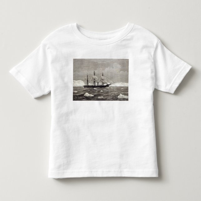 T-shirt Pour Les Tous Petits L'expédition de Pôle Nord (Devant)