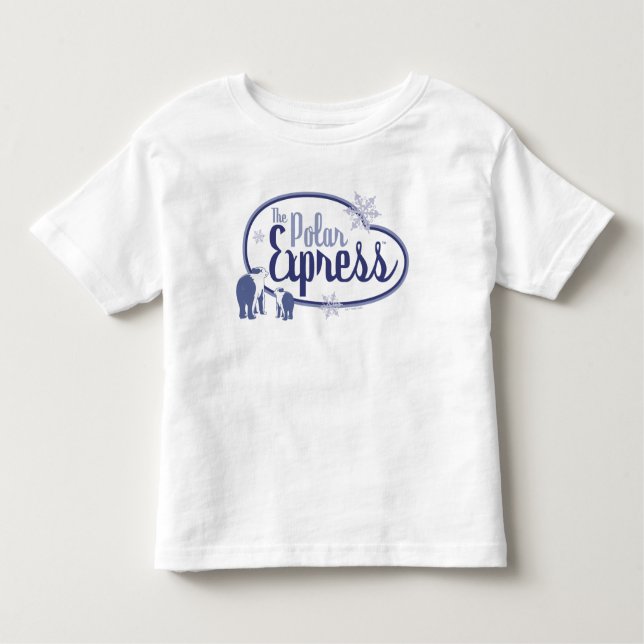 T-shirt Pour Les Tous Petits L'Express polaire | Ours polaires Retro Graphisme (Devant)
