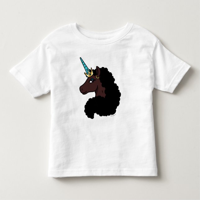 T-shirt Pour Les Tous Petits Licorne Afro | Magique (Devant)