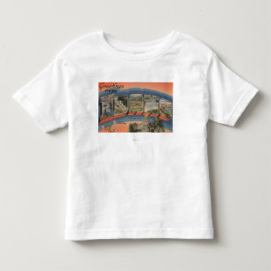T-shirt Pour Les Tous Petits L'Idaho (capitale de l'État/fleur) - grande lettr