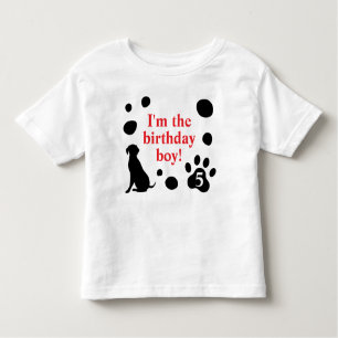 T-shirt Pour Les Tous Petits Lieu Dalmatien Anniversaire Garçon/Fille