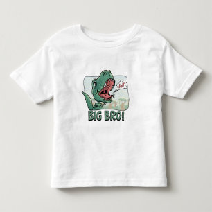 T-shirt Pour Les Tous Petits Lil' T Rex Big Bro Ancien Brother