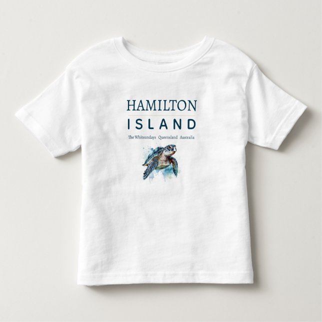 T-shirt Pour Les Tous Petits L'île Hamilton (Devant)