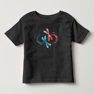 T-shirt Pour Les Tous Petits L'infini avec des libellules lumineuses