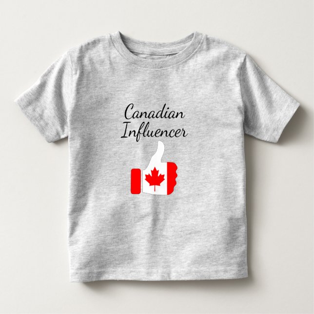T-shirt Pour Les Tous Petits L'Influenceur canadien monte la route du phare (Devant)