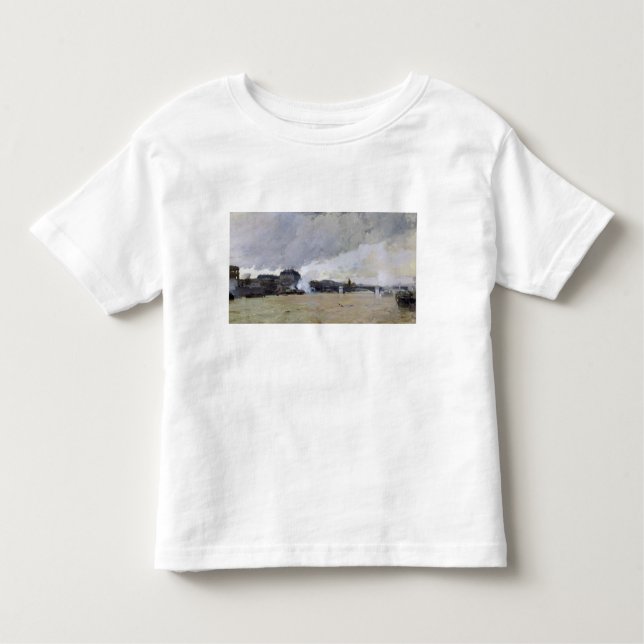 T-shirt Pour Les Tous Petits L'inondation de la Seine, c.1903 (Devant)