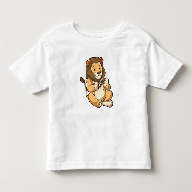 T-shirt Pour Les Tous Petits Lion avec flèches à ongles (Devant)