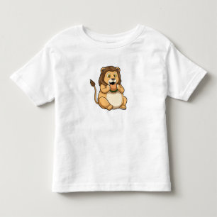 T-shirt Pour Les Tous Petits Lion avec hamburger