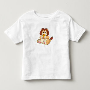 T-shirt Pour Les Tous Petits Lion avec morceau de Salami Pizza.PNG