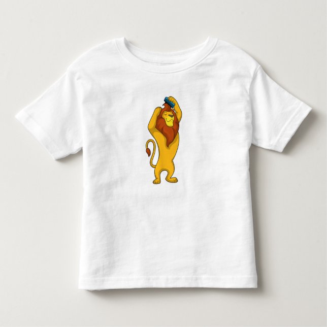 T-shirt Pour Les Tous Petits Lion avec peigne (Devant)