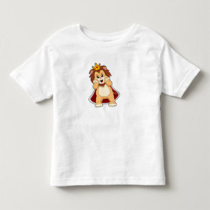 T-shirt Pour Les Tous Petits Lion comme roi avec Couronne.PNG