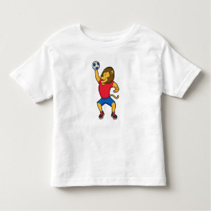 T-shirt Pour Les Tous Petits Lion Handball player Handball
