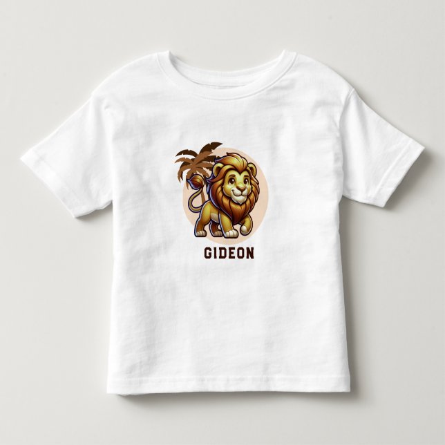 T-shirt Pour Les Tous Petits Lion mignon (Devant)