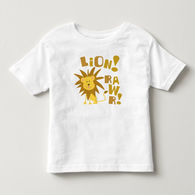 T-shirt Pour Les Tous Petits Lion Rawr (Devant)