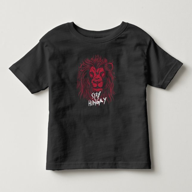 T-shirt Pour Les Tous Petits Lion Reste affamé (Devant)