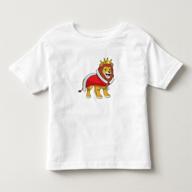 T-shirt Pour Les Tous Petits Lion roi avec Couronne & Cap (Devant)