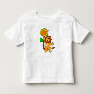 T-shirt Pour Les Tous Petits Lion with Flower