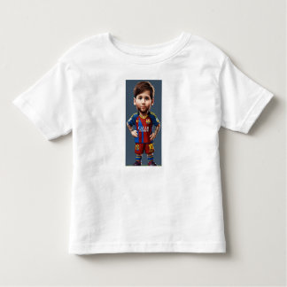 T-shirt Pour Les Tous Petits Lionel Messi mignon dessin animé bébé réaliste gra